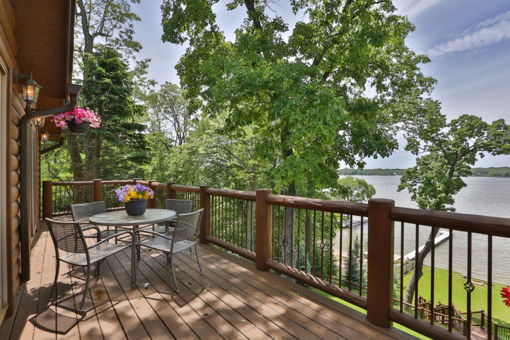 Quiet lake home feels like the Northwoods of Wisconsin, right here in Cedar Lake Indiana